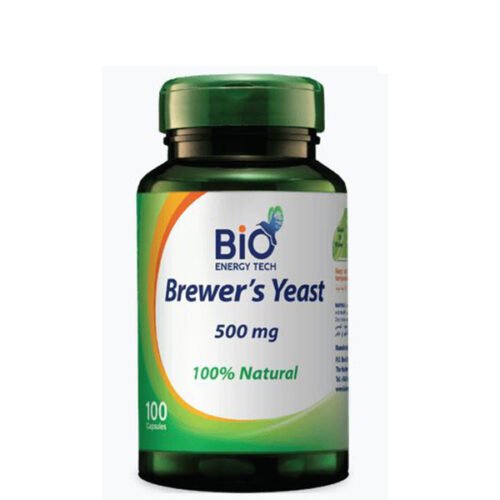 Bio Energy Tech Brewers Yeast 500Mg 100 Capsule خميرة البيرة من بايو إنيرجي تيك ٥٠٠ ملغ ١٠٠ كبسولة