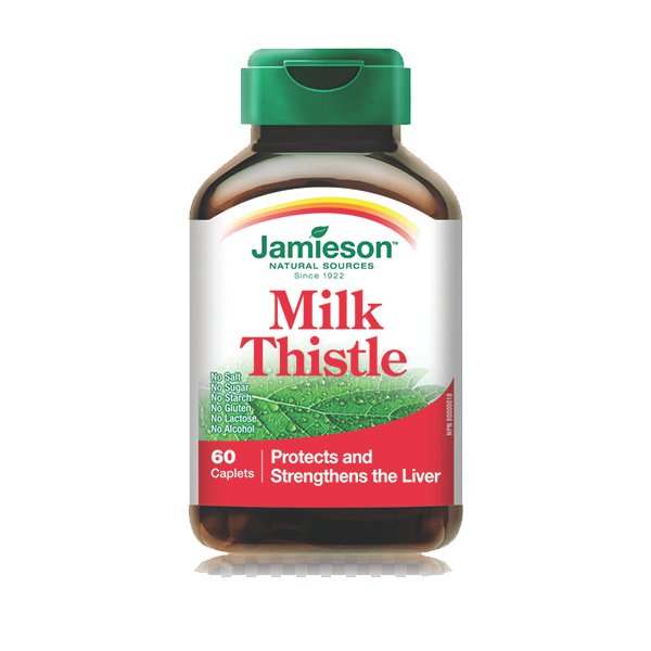 جاميسون شوك الحليب، 60 كبسولة Jamieson Milk Thistle, 60 Capsule