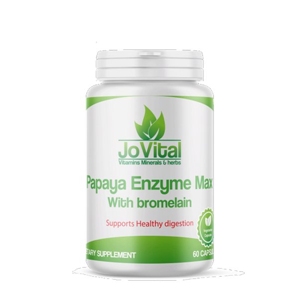 IMG_7384 جوفيتال إنزيم البابايا ماكس يدعم صحة الهضم 60 كبسولة Jovital Papaya Enzyme Max Supports Healthy Digestion 60Cap