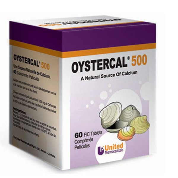 IMG_7411 Oystercal (Calcium Carbonate) 500Mg 60Tab. أويستركال (كربونات الكالسيوم) 500 ملغ 60 قرصًا
