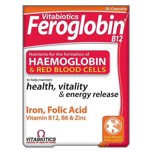 IMG_7445 فيتابيوتكس فيروجلوبين بي 12، 30 كبسولة Vitabiotics Feroglobin B12, 30 Capsule