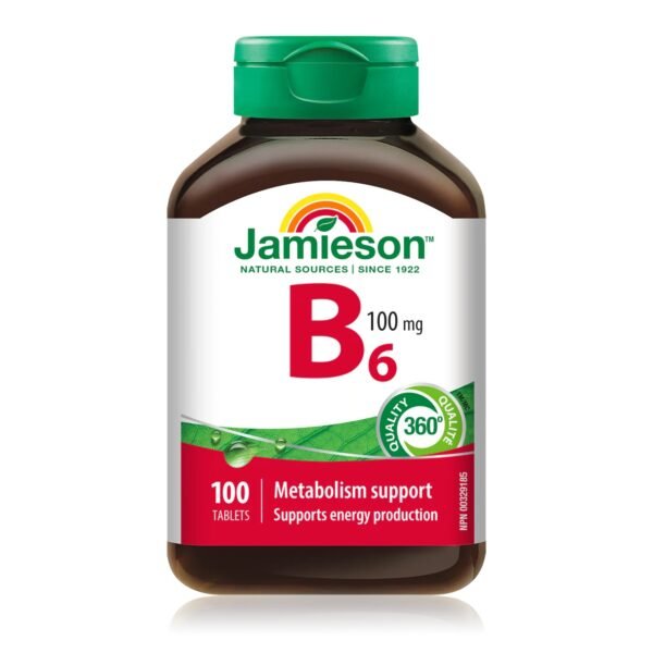 img_9011 Jamieson Vitamin B6 25mg 100 Tabletجيميسون فيتامين ب6 25 ملغ 100 قرص