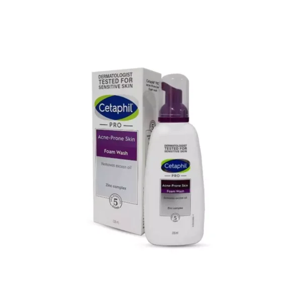 سيتافيل برو غسول رغوي للوجه للبشرة المعرضة لحب الشباب 235 ملCetaphil Pro-V Foaming Facial Wash for Acne-Prone Skin 235ml