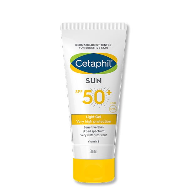 Cetaphil-Sunblock-Light-Gel Spf50+-(50Ml) سيتافيل جل واقي شمس للبشرة الدهنية بدرجة حماية 50+ |Cetaphil Sunscreen Gel for Oily Skin SPF 50