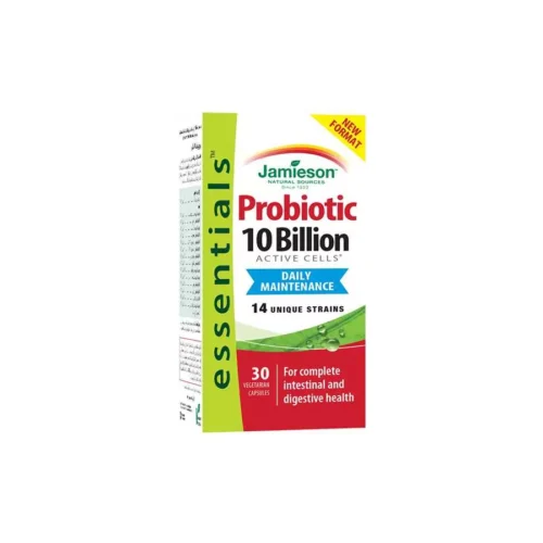 JAMIESON PROBIOTIC 30 CAP_1 Jamieson Probiotic 10 Billion Automated Cells, 30 Capsules جاميسون بروبيوتيك 10 مليار خلية نشطة, 30 كبسولة