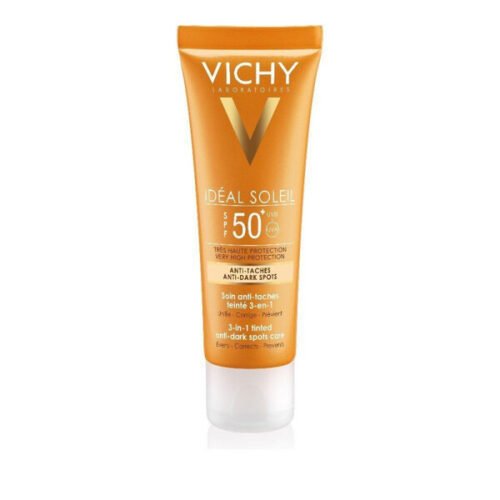 VICHY-ANTI-DARK-SPOT-SPF50+50ML فيتشي واقي من الشمس مضاد للبقع الداكنة بعامل وقاية 50+, 50 مل Vichy Anti Dark Spot Sunblock SPF50+, 50Ml