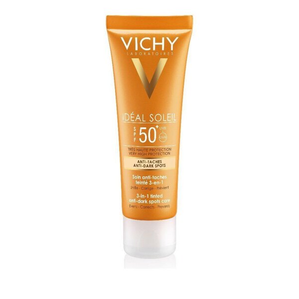 VICHY-ANTI-DARK-SPOT-SPF50+50ML فيتشي واقي من الشمس مضاد للبقع الداكنة بعامل وقاية 50+, 50 مل Vichy Anti Dark Spot Sunblock SPF50+, 50Ml