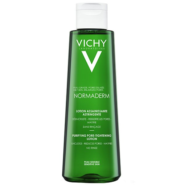 VICHY NORMADERM LOTION 200ML_3 فيتشي نورماديرم لوشن تنقية مسام البشرة وشدها 200 مل Vichy Normaderm Purifying Pore Tightening Lotion 200Ml
