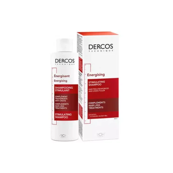 Vichy-Dercos-Energizing-Shampoo-200Ml فيتشي ديركوس شامبو الشعر المنشط، لتنعيم الشعر 200 مل Vichy Dercos Energizing Shampoo 200Ml