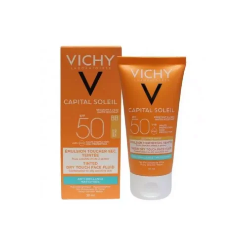 Vichy Mattifiyng Tinted Fluid Sunblock Spf50, 50Ml Vichy Mattifiyng Tinted Fluid Sunblock Spf50, 50Ml فيتشي ماتيفينج واقي شمس بلون للوجه عامل حماية 50 ، 50 مل