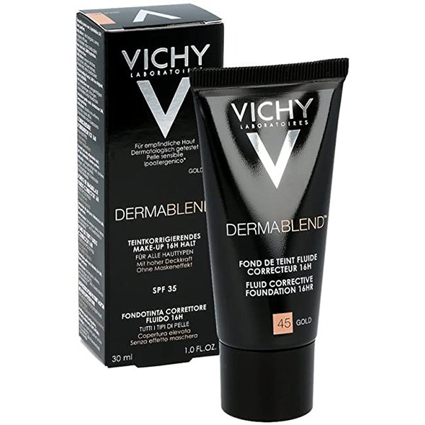 vichy_db_45_correction_6 فيتشي جيرمان كريم أساس ثلاثي الأبعاد رقم 45 جولد 30 مل