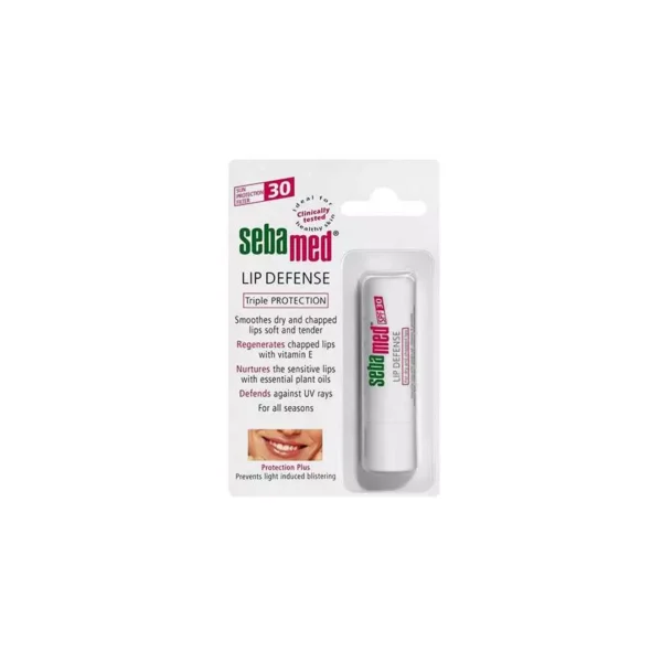 120 Sebamed Lip Defense Stick 4.8G سيباميد مرطب الحماية للشفاة الجافة والمتشققة 4.8 جم