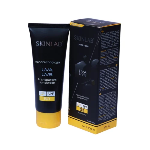 Skinlab Sunscreen Cream SPF +50, 100ml dry normal skin  سكن لاب كريم واقي شمس للوجه بعامل حماية 50+, 100 مل