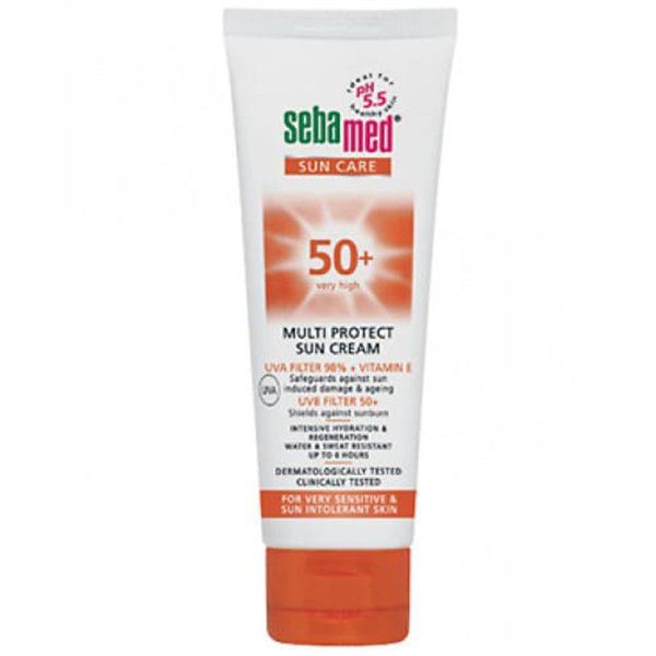 4103040899101_6 Sebamed Multi Protect Spf50+ Very High Sunblock Cream 75m | سيباميد كريم واقي شمس بعامل حماية +50 حجم 75 مل