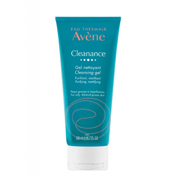 Avene Cleanance Soap Free Cleanser Gel 200ml Avene Cleanance Cleansing Gel 200Ml أفين كلينانس جل التنظيف للبشرة الدهنية 200 مل