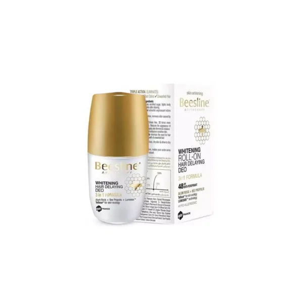 BEESLINE WHITENING DEO HAIR DELAYING 50ML_3 Beesline Whitening Deodorant Hair Delaying 50Ml - بيزلين رول أون مزيل العرق لتفتيح البشرة، مؤخر نمو الشعر حماية 48 ساعة