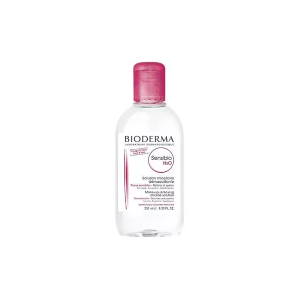 BIODERMA SENSIBIO H2O CLEANSER 250ML SOLUTION_3 Bioderma Sensibio H2O Micellar Solution 250Mlبيوديرما سينسيبيو h2o محلول الميسيلار250 مل