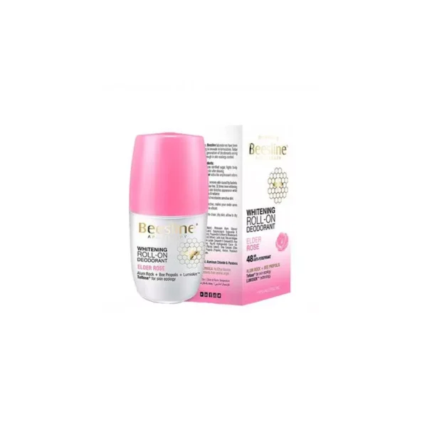 Beesline Whitening Deodorant Rose 50Ml_2 Beesline Whitening Deodorant Rose 50Ml - بيزلين رول أون مزيل العرق لتفتيح البشرة، عطر الورد حماية 48 ساعة