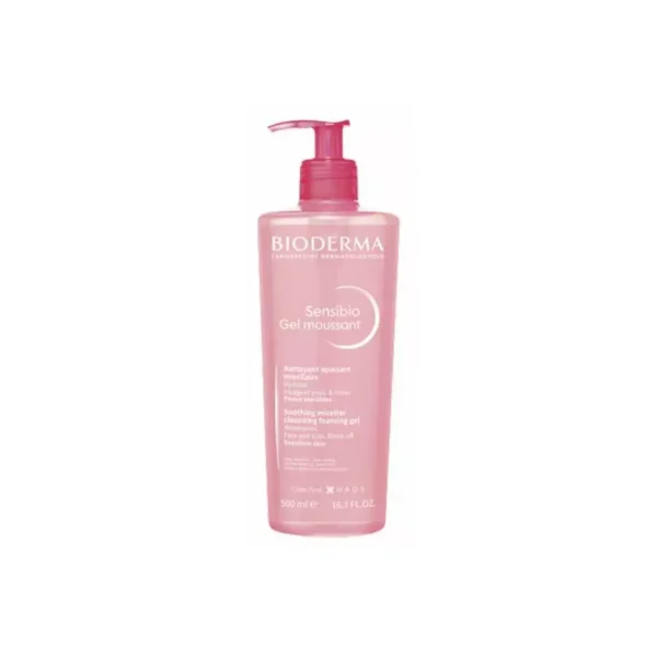 Bioderma-Sensibio-Gel-Moussant-500Ml بيوديرما سينسيبيو غسول جل موسانت 500 ملBioderma Sensibio Gel Moussant 500Ml