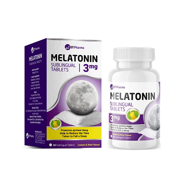 Bt Pharma Melatonin 3 Mg Sublingual 60 Tablets Bt Pharma Melatonin 3 Mg Sublingual 60 Tablets بي تي فارما ميلاتونين 3 مجم 60 قرص تحت اللسان