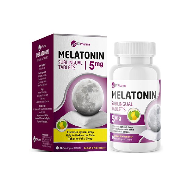 Bt Pharma Melatonin 5 Mg Sublingual 60 Tablets Bt Pharma Melatonin 5 Mg Sublingual 60 Tablets بي تي فارما ميلاتونين 5 مجم 60 قرص تحت اللسان