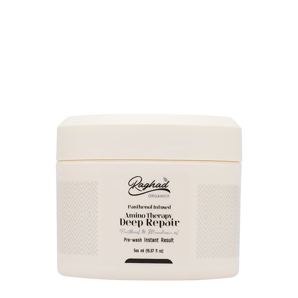 Raghad Organics Amino Therapy Deep Repair Hair Mask 500Mlرغد أمينو ثيرابي قناع الإصلاح العميق للشعر 500 مل