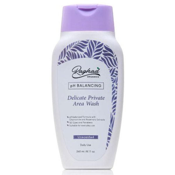 Raghad-Organics-Delicate-Private-Area-Wash-Unscented-240ML Raghad Organics Delicate Private Area Wash Unscented 240MLرغد أورجانيكس غسول للمناطق الخاصة الحساسة بدون رائحة، 240 مل