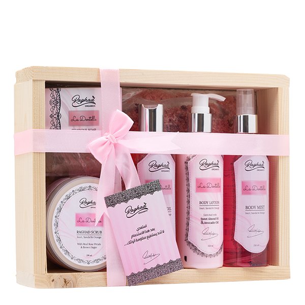 Raghad-Organics-La-Dentelle-Bath-Package Raghad Organics La Dentelle Bath Packageرغد أورجانيكس لا دنتيل بكج الاستحمام