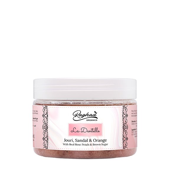 Raghad-Organics-La-Dentelle-Body-Scrub-250Ml Raghad Organics La Dentelle Body Scrub 250Mlرغد أورجانيكس لادنتيل مقشر الجسم 250 مل