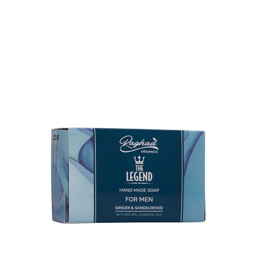 Raghad Organics The Legend Body Soap For Men 100Gramرغد أورجانيكس صابون الجسم ذا ليجند للرجال 100 جرام