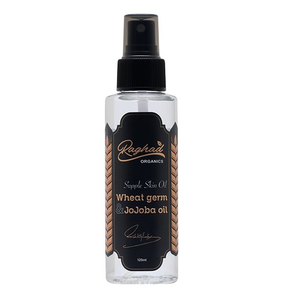 Raghad-Organics-Wheat-Germ-&-Jojoba-Skin-Oil-120Ml Raghad Organics Wheat Germ & Jojoba Skin Oil 120Mlرغد أورجانكس زيت جنين القمح والجوجوبا للبشرة 120 مل