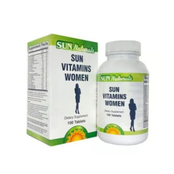 SUN-NATURALS-SUN-VITAMINS-WOMEN-100TAB Sun Natural Sun Vitamins Women 100Tablet صن ناتشورال فيتامينات للنساء 100 حبة
