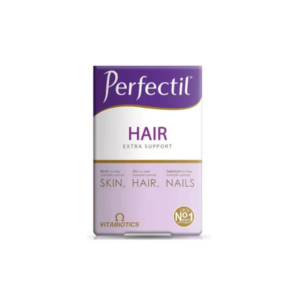 Vitabiotics-Perfectil-Hair-Extra-Support-60-tablets Vitabiotics - Perfectil Hair Extra Support 60 Tabletsفيتابيوتيكس - بيرفكتيل إكسترا لدعم الشعر، 60 قرصًا