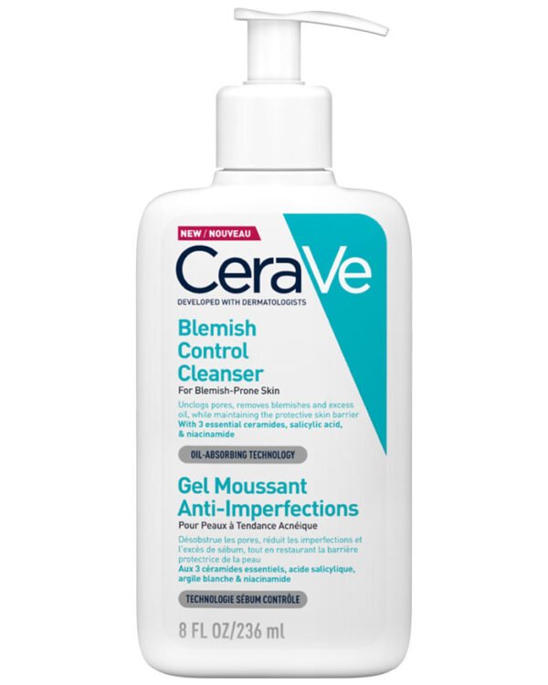 blemish-cleanser-236-ml-en-front-LG CeraVe Blemish Control Cleanser 236ML غسول سيرافي للتحكم في العيوب 236 مل