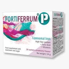 download (13) Fortiferrum P (Liposomal Iron) Strawberry Sachet 30's فورتيفيرم ب (ليبوزومال حديد) بنكهة الفراولة 30 كيس