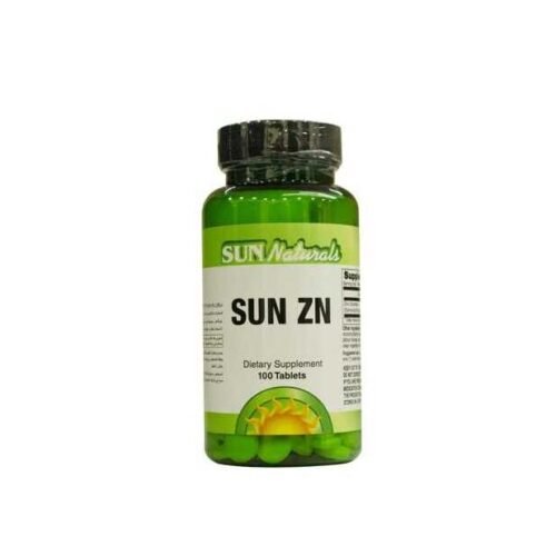 inbound2835259335852758125 Sun Natural Zinc 100 Tablet صن ناتشورالز زنك لدعم مناعة الجسم 100 قرص