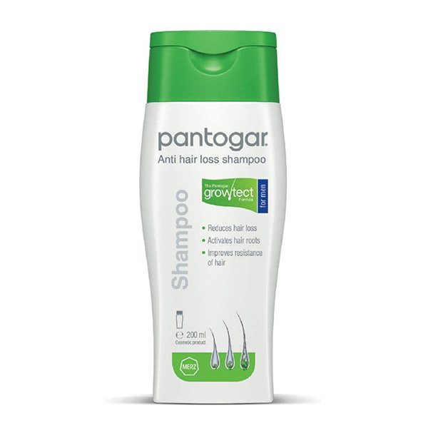 lkj[3 Pantogar Shampoo For men 200Ml بانتوجار شامبو لتحفيز نمو الشعر للرجال 200 مل