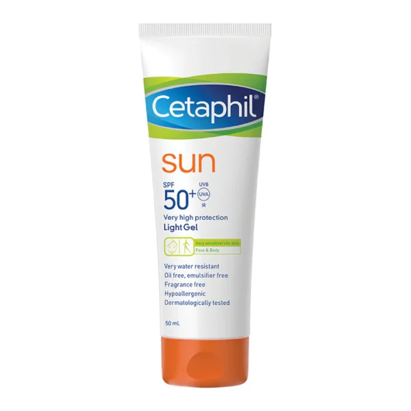 7612076368293 Cetaphil Sun SPF 50+ Light Gel 50ml جل سيتافيل صن بعامل حماية من الشمس 50+ خفيف 50 مل