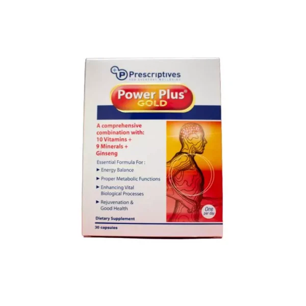inbound2612365683404960554 Power Plus Gold Vegetable Complex 30 Capsules باور بلس جولد مجموعة من الفيتامينات والمعادن 30 كبسولة
