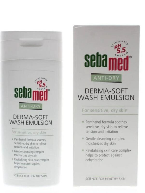 inbound298113426442162957 Sebamed Anti Dry Derma Soft Wash Emulsion 200Ml سيباميد ديرما مستحلب خفيف غسول مضاد للجفاف 200 مل