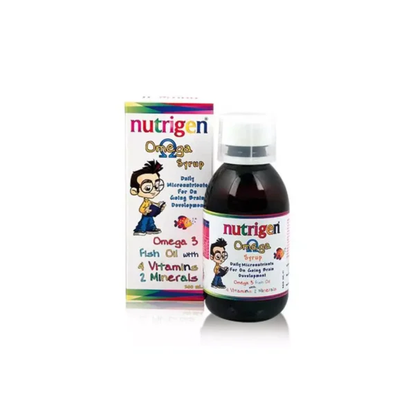inbound3488363905949865919 Nutrigen Omega Syrup 200Ml نيوتريجن اوميغا مكمل غذائي للأطفال 200 مل