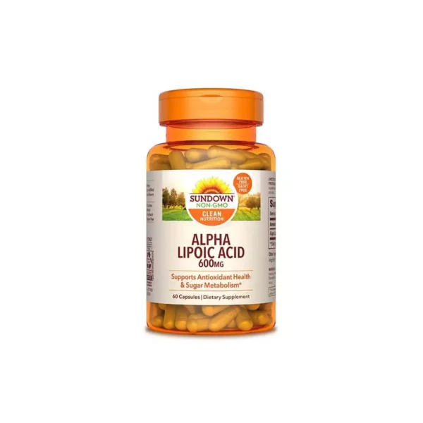 inbound4735074389520875839 Sundown Alpha Lipoic Acid 600Mg 60 Capsule سن داون ألفا ليبويك أسيك 600 مغ مضاد أكسدة 60 كبسولة