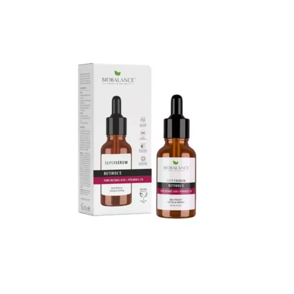 inbound6195825002775784474 Bio Balance Pure Retinol 0,3% + Vitamin E 2% Super Serum 30ML بيو بالانس ريتينول نقي 0،3٪ + فيتامين إي 2٪ سيروم سوبر 30 مل
