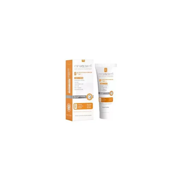inbound7024043871560447328 Mineaderm UV Protection & Hydration Lightly Tinted SPF 50+ (50ML) ميناديرم الحماية من الأشعة فوق البنفسجية والترطيب خفيف اللون SPF 50+ (50 مل)