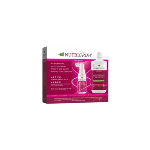 inbound7109118348812147077 Nutrigrow Hair Serum With Shampoo For Dry And Normal Hair نيوتريجرو سيروم وشامبو للشعر الجاف للحماية من التساقط