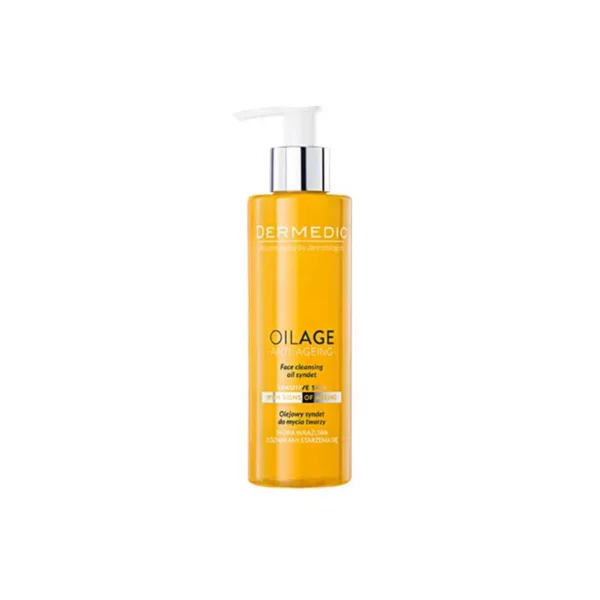 inbound7938371224457663033 Dermedic Oilage Face Cleansing Oil Syndet 200ML ديرميديك أويل إيج زيت منظف للوجه 200مل