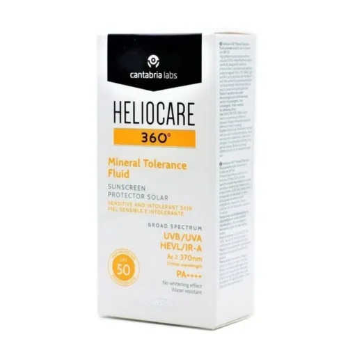 HELIOCARE-MINERAL-TOLERANCE-FLUID-SUNSCREEN-50SPF Heliocare Mineral Tolerance Fluid Sunscreen SPF50, 50Ml | واقي من الشمس سائل هيليوكير المعدني بعامل حماية من الشمس SPF50 ، 50 مل