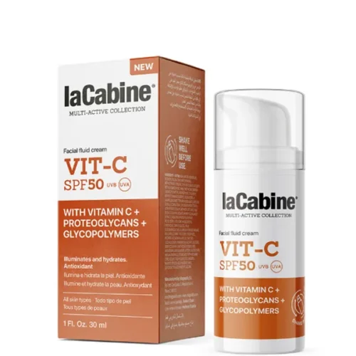 Lacabine-Vit-C-Spf50-Fluid-Cream-30Ml Lacabine Vit-C Spf50 Fluid Cream 30Ml | لاكابين - فيتامين سي SPF50 كريم سائل 30 مل