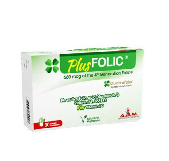 فوليك اسيد Plus Folic 30 Capsules