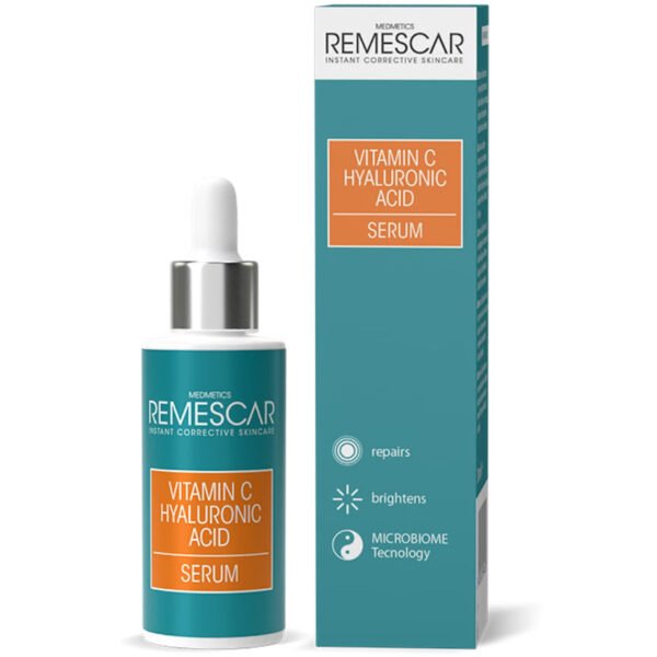 IMG_9722 Remescar Vitamin C & Hyaluronic acid serum 30 ml سيروم فيتامين سي والهيالورنيك